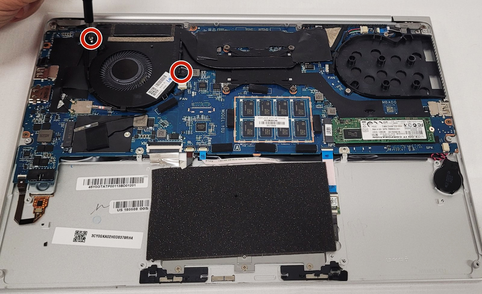How to replace and fix HP EliteBook 1040 G4 1040 G5 black backlit Greek GK keyboard (HP EliteBook 1040 G4)